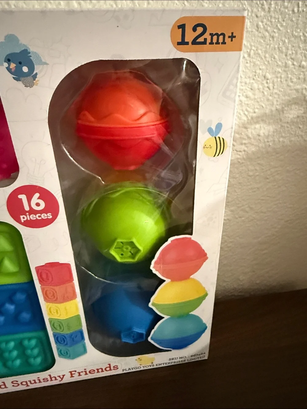 Busy Stack Shapes and Squishy Friends - Colorful Kids Toy Set